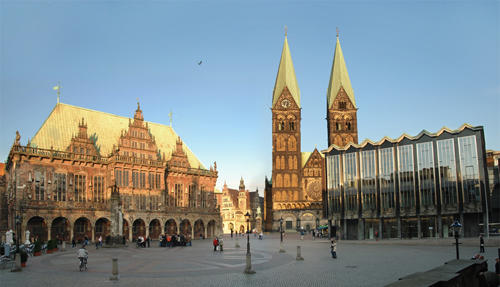 центральная площадь Бремена