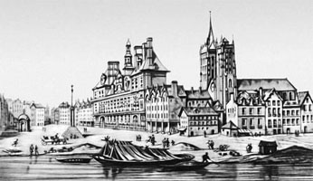 Гревская площадь в 12 веке