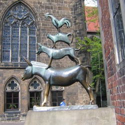 Бременские музыканты. Сказка и скульптура