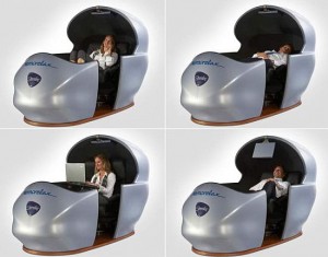 Nemorelaxer представляет из себя рабочее место, где можно не только поспать, но и работать (Испания)