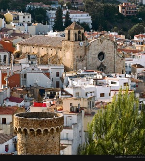 Вид на городишко Тосса де Мар (Коста Брава)