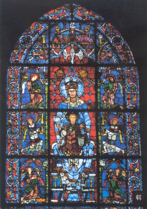 Витраж в Шартрском соборе (Франция)