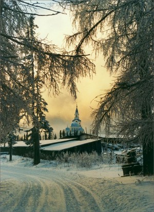 Зима на святом острове Валаам (Карелия)