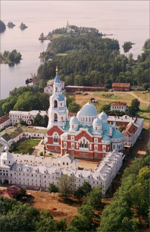 Спасо-Преображенский собор, вид с высоты птичьего полета (Карелия)