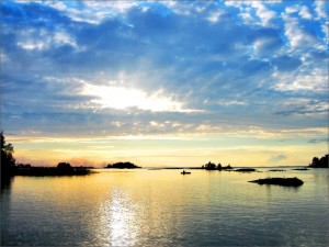 Красивый вид на Ладогу