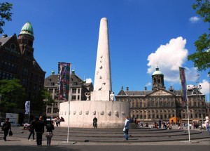 Вид на площадь Дам в Амстердаме (Амстердам)