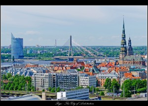 Панорама Старого города Риги. Автор фото Vecais Sakarnis (Прибалтика)