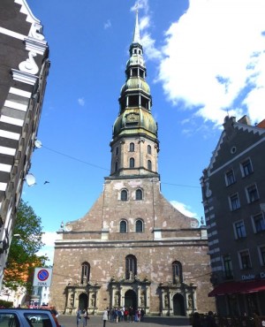 Церковь Святого Петра в Риге (Прибалтика)