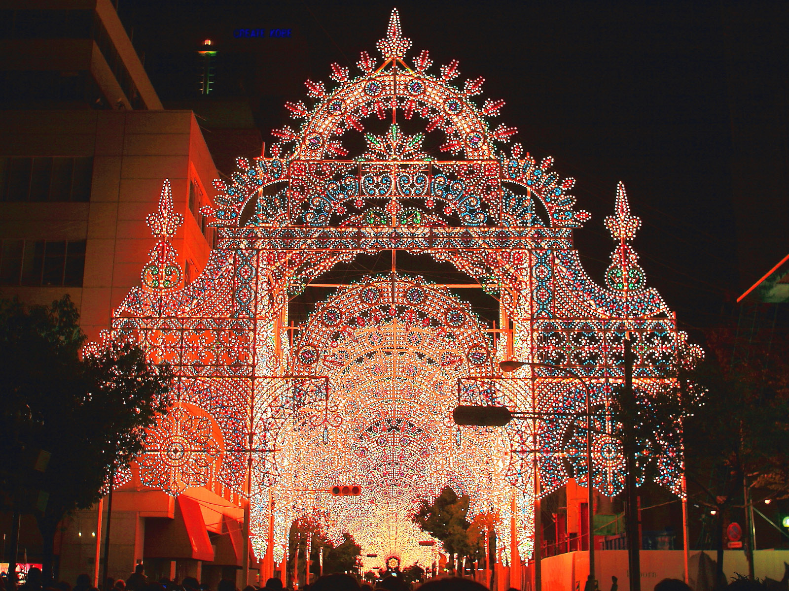 Фото достопримечательностей других стран Европы: Новогодняя иллюминация в Китае