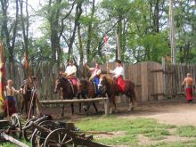 Остров Хортица. "Конные казаки" (Запорожская область)