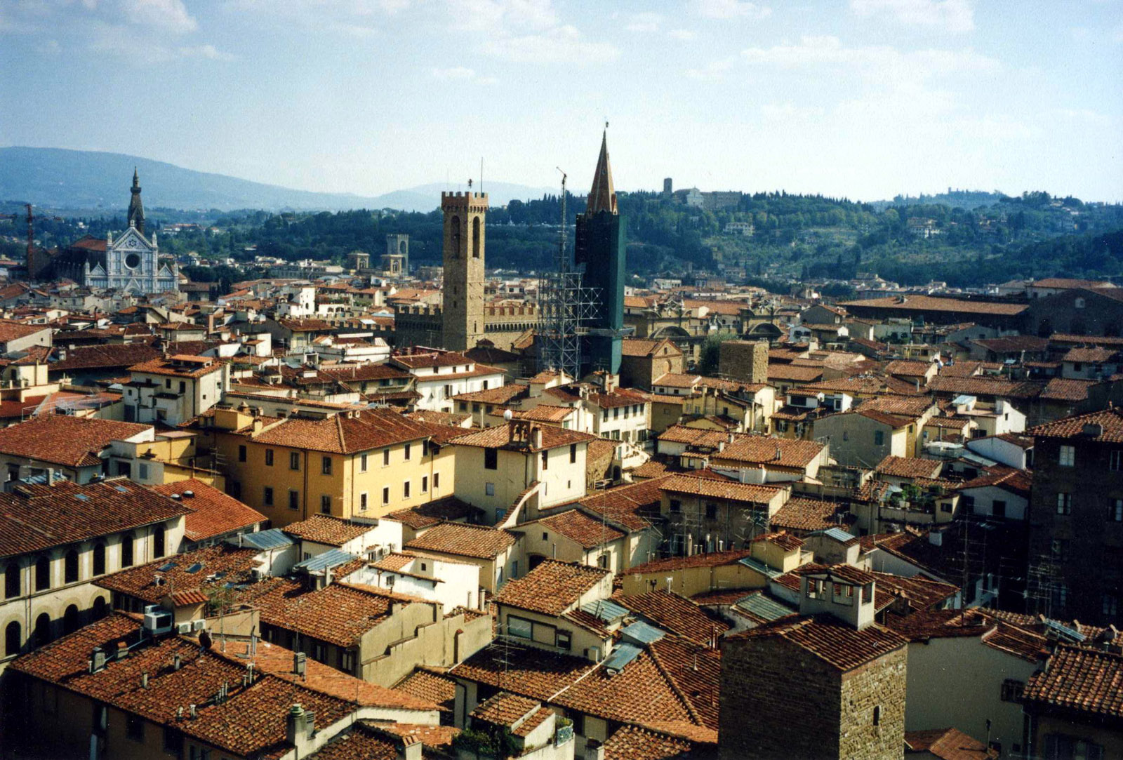 Фото достопримечательностей Флоренции: Лучший вид на Флоренцию открывается с башни Джотто