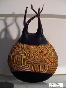 Работа венецианского мастера Massimiliano Schiavon (Массимилиано Скиавон). Ваза.  (Венеция)