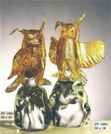 Работа венецианского мастера Oscar Zanetti (Оскар Занетти). Совы. (Венеция)