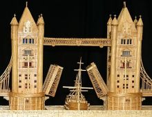Копия Тауэрсокго моста созданная Майклом Уильямсом из 1,6 млн спичек (Разное)