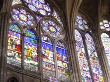 Расписные витражи базилики Сен-Дени (Франция)