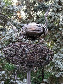 Аист в гнезде (Донецк и область)