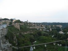 Вид сверху на Новоплановский мост (Каменец-Подольский)