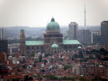 Брюссель со смотровой площадки Атомиума (Брюссель)