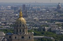Собор Дома Инвалидов, вид с Эйфелевой башни (Париж)