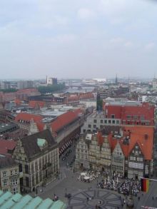 Вид с южной башни на старый Город (Германия)