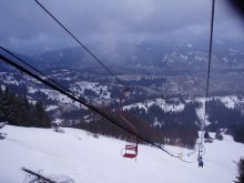 Вид с канатной дороги на Славское (Карпаты и Закарпатье)