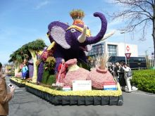 Композиция по индийским мотивам на Bloemencorso 2008 (Голландия)