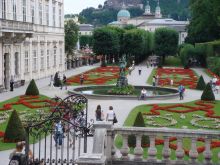 Вид со смотровой площадки на Мирабель (Австрия)