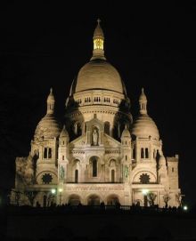 Ночная Сакре Кёр (Париж)