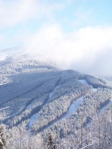 Вид с вершины горы (Карпаты и Закарпатье)
