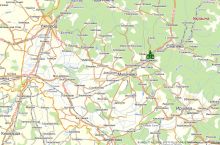 Чинадиево на карте Украины (Карпаты и Закарпатье)