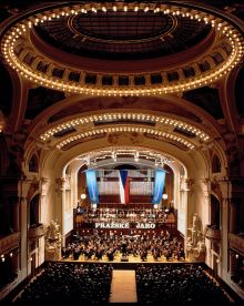 Зал чешской филармонии Рудольфинум. Концерт музыкального фестиваля "Пражская весна" (Pražské jaro). (Чехия)