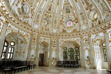 Интерьер залы круглой башни замка Йиндржихув-Градец (Чехия)