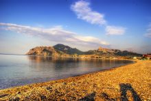 Золотой берег. Поселок Орджоникидзе между Коктебелем и Феодосией