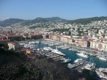 Вид на Ниццу и бухту (Города французской Ривьеры)