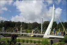 Мост Эразмуса в Роттердаме, только уменьшенный в 25 раз (Голландия)