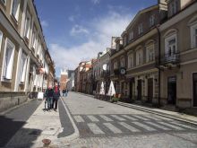 Сандомир. Улица Опатовская. Ведет к Рыночной площади (Польша)