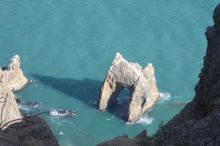 Скала "Золотые ворота". Вид сверху (Крым)