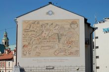 Карта Жешува в 1762 году (Польша)