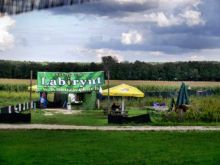 Лабиринт в кукурузном поле. Село Курозвенки (Kurozweki) (Польша)