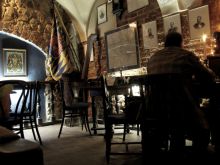 Интерьер кофейни «Під синьою пляшкою» (Львов и область)