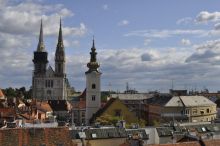 Вид на Кафедральный собор Вознесения Девы Марии (Хорватия)