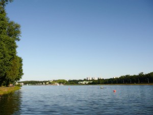 Вид на Мальтанское озеро в Познани (Польша)