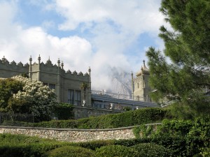 Панорама Воронцовского дворца (Крым)