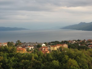 Город Кастав. Панорама Кварнерского залива (Хорватия)