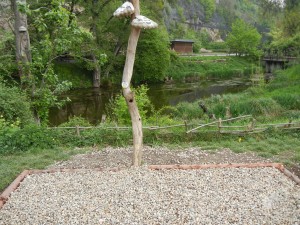 В зонах отдыха стоят вот такие душевые для желающих освежиться (Чехия)