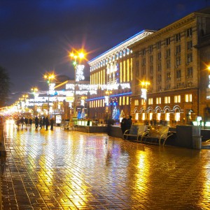 Крещатик ночью (Киев и область)