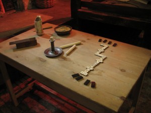 Интерьер в военной тюрьме - часть музейной экспозиции (Великобритания (Англия))