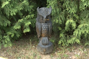 Деревянная сова в Рюминой роще (Европейская часть России)