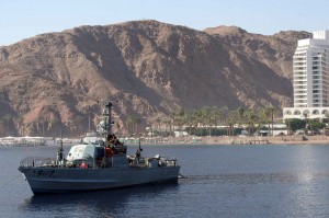 Сторожевой катер в Эйлатском заливе (Израиль)