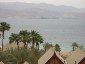 Пальмы на берегу залива (Израиль)